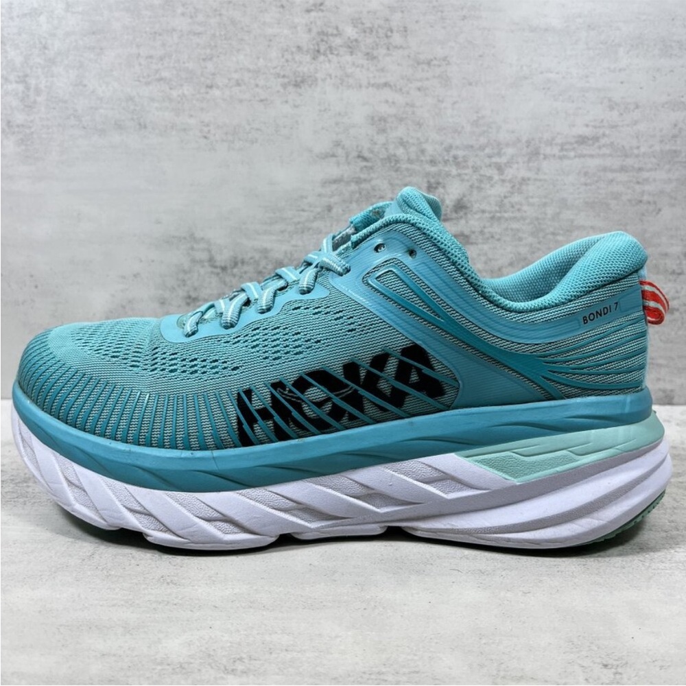 Hoka Women's Bondi 7 Aqua Running Shoes